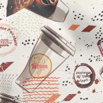 Visual Impact Coffee Cup Micro Fleece