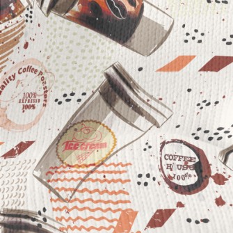 Visual Impact Coffee Cup Stretch Jersey