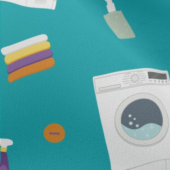 Colorful Clothes Washing Machi Chiffon