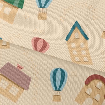 Cute Houses And Apartments Waterproof Oxford
