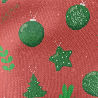 Christmas Tree Ball Ornament Waterproof Canvas