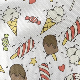 Delicious Ice Cream Popsicles Waterproof Canvas