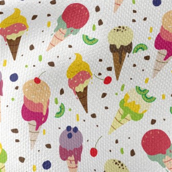 Colorful And Delicious Ice Cre Waterproof Canvas