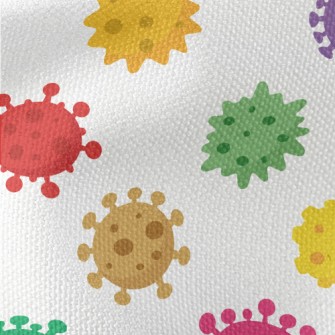 Colorful Viruses And Bacteria Waterproof Canvas