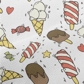 Delicious Ice Cream Popsicles Performance Linen