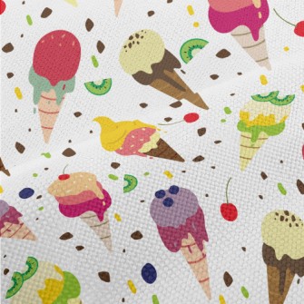 Colorful And Delicious Ice Cre Performance Linen