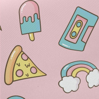 Pizza Donut Popsicles Twill