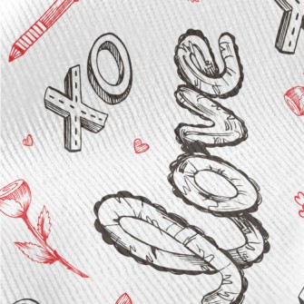Creative XO Love Text Standard Corduroy