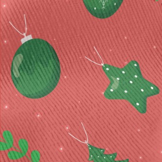 Christmas Tree Ball Ornament Standard Corduroy