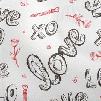 Creative XO Love Text Dobby