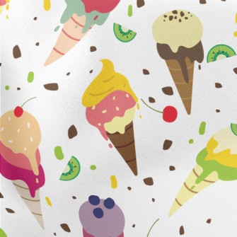 Colorful And Delicious Ice Cre Stretch Ponte