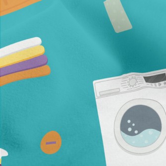 Colorful Clothes Washing Machi Micro Fleece