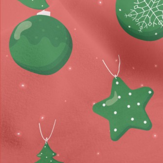 Christmas Tree Ball Ornament Micro Fleece