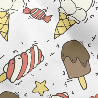 Delicious Ice Cream Popsicles Micro Fleece
