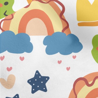 Rainbow Frog King Micro Fleece