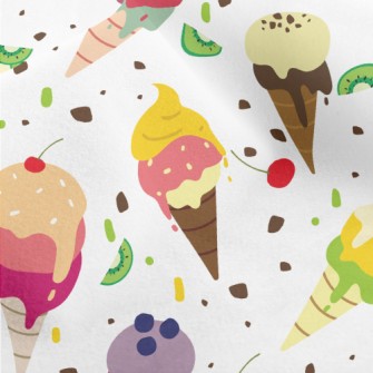 Colorful And Delicious Ice Cre Micro Fleece