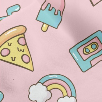 Pizza Donut Popsicles Micro Fleece