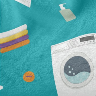 Colorful Clothes Washing Machi Minky