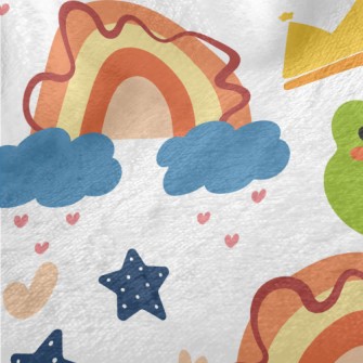 Rainbow Frog King Minky