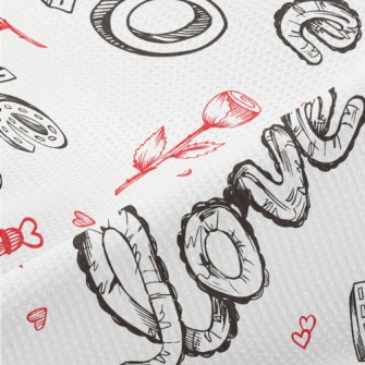 Creative XO Love Text Piqué