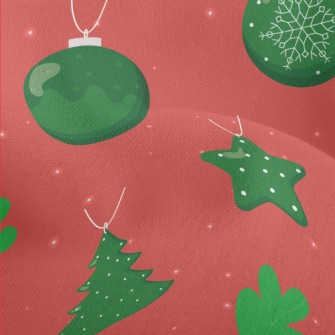 Christmas Tree Ball Ornament Lightweight Performance Linen