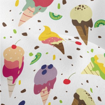 Colorful And Delicious Ice Cre Lightweight Performance Linen