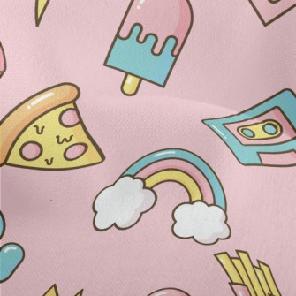 Pizza Donut Popsicles Lightweight Performance Linen