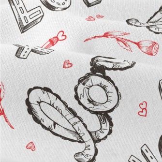 Creative XO Love Text Modern Jersey