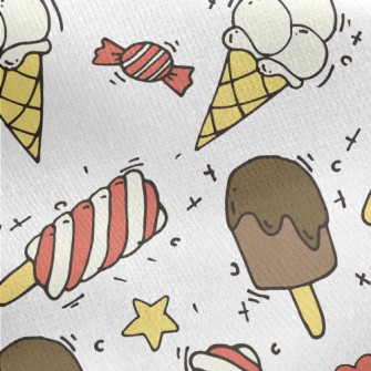 Delicious Ice Cream Popsicles Jersey Backed Fleece