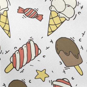 Delicious Ice Cream Popsicles Pongee