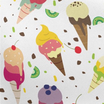 Colorful And Delicious Ice Cre Pongee