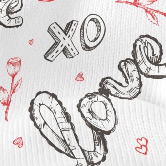 Creative XO Love Text Stretch Jersey
