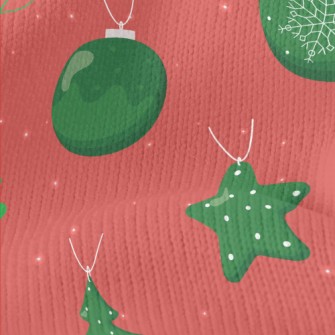 Christmas Tree Ball Ornament Stretch Jersey