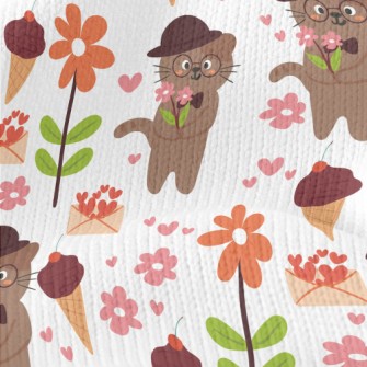 Gentleman Glasses Kitten Stretch Jersey