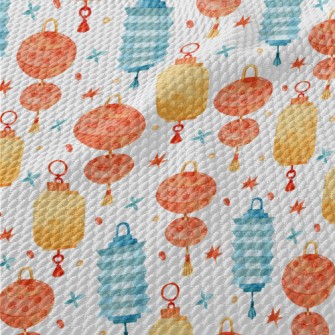 Watercolor Classic Lantern Birdseye Piqué