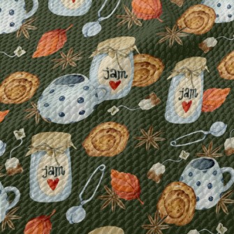 Jam Tea Bag Bread Birdseye Piqué