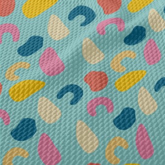Odd-shaped Color Blocks Birdseye Piqué