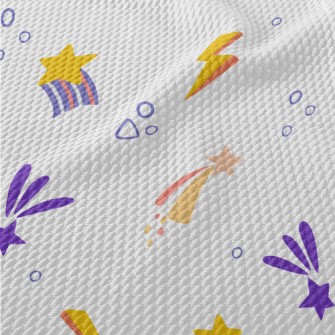Small Cute Shooting Star Birdseye Piqué