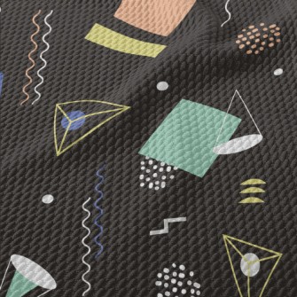 Triangle Block Geometry Birdseye Piqué