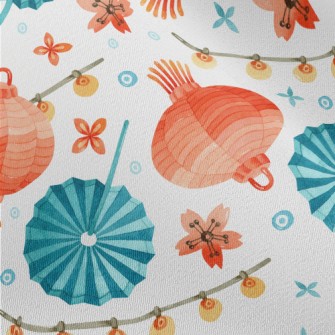 Retro Two-color Paper Lantern Chiffon
