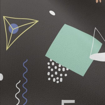 Triangle Block Geometry Chiffon