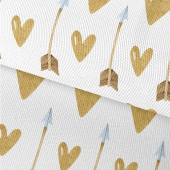 Gold Heart Arrow Waterproof Oxford