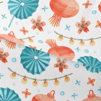 Retro Two-color Paper Lantern Waterproof Oxford