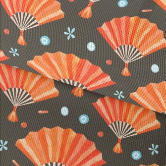 Watercolor Classical Fan Waterproof Oxford