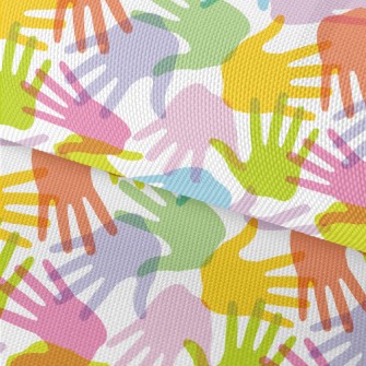 Artistic Colorful Hand Prints Waterproof Oxford