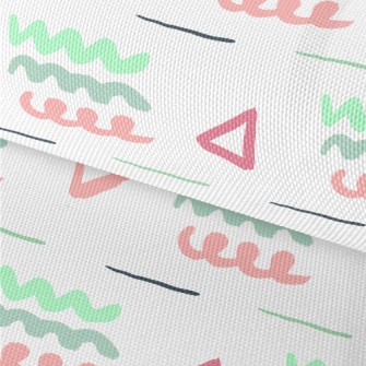 Curl Art Color Block Waterproof Oxford