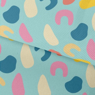 Odd-shaped Color Blocks Waterproof Oxford