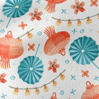 Retro Two-color Paper Lantern Waterproof Canvas