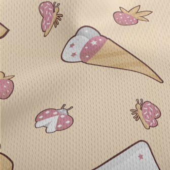 Watermelon Popsicle Kebabs Athletic Mesh Flat Back