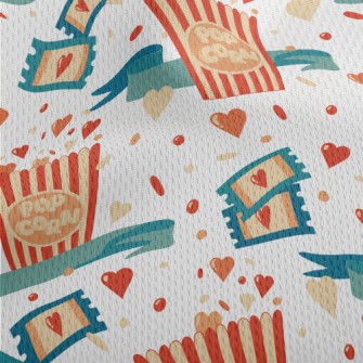 Lover Movie Popcorn Athletic Mesh Flat Back